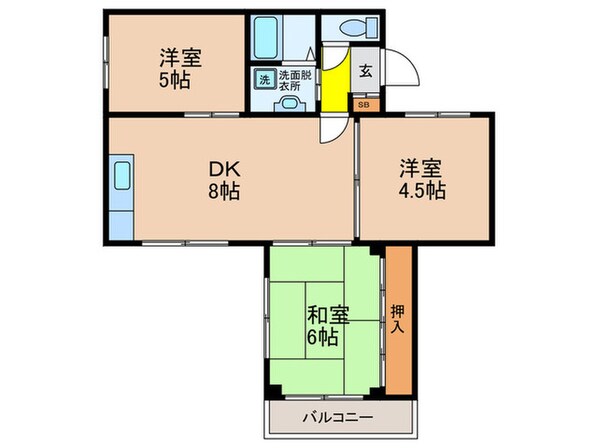 カ－サくらはしの物件間取画像